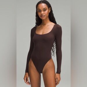 NWT Lululemon Wundermost Ultra Soft Nulu Square Neckline Long Sleeve Bodysuit XL